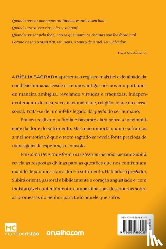 Subirá, Luciano - Como Deus transforma a tristeza em alegria
