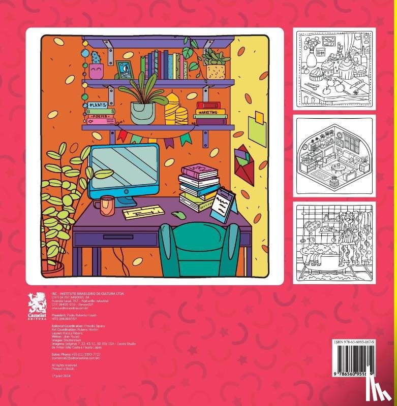 Editora, Camelot - Cute & Cute - Coloring Book for Adults