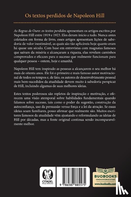 Hill, Napoleon - As Regras de Ouro