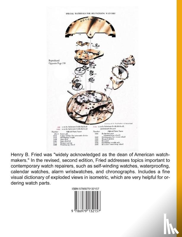 Henry B. Fried, Fried - The Watch Repairer's Manual