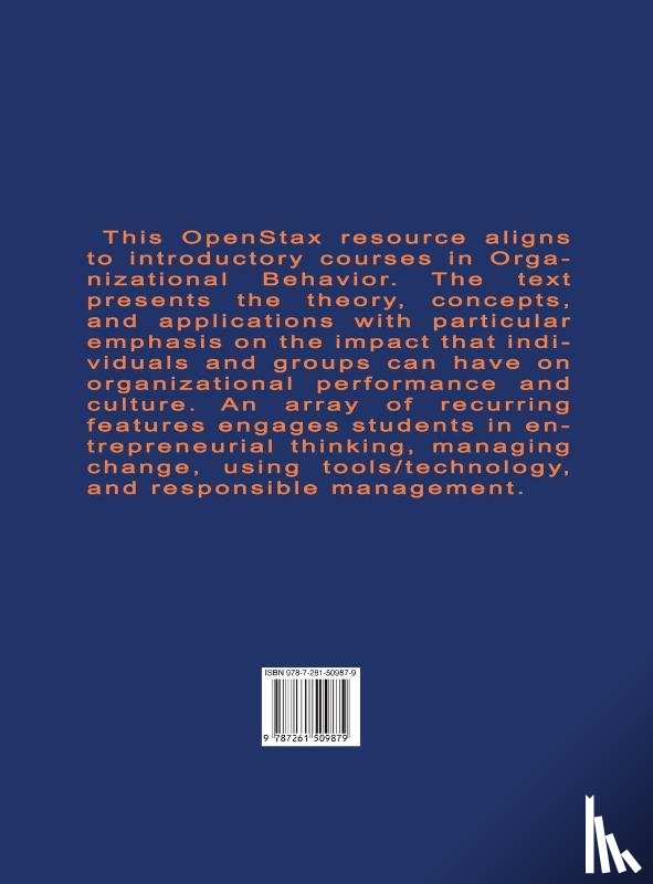 Openstax - Organizational Behavior