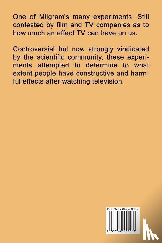 Milgram, Stanley - Television and Antisocial Behavior