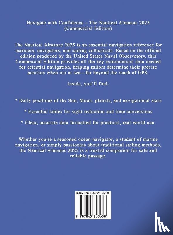 U. K. Hydrographic - The 2025 Commercial Nautical Almanac for Mariners and Navigators