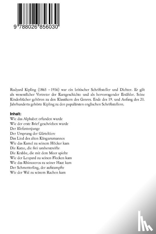 Kipling, Rudyard - Nur so Geschichten - Das tierische M rchenbuch