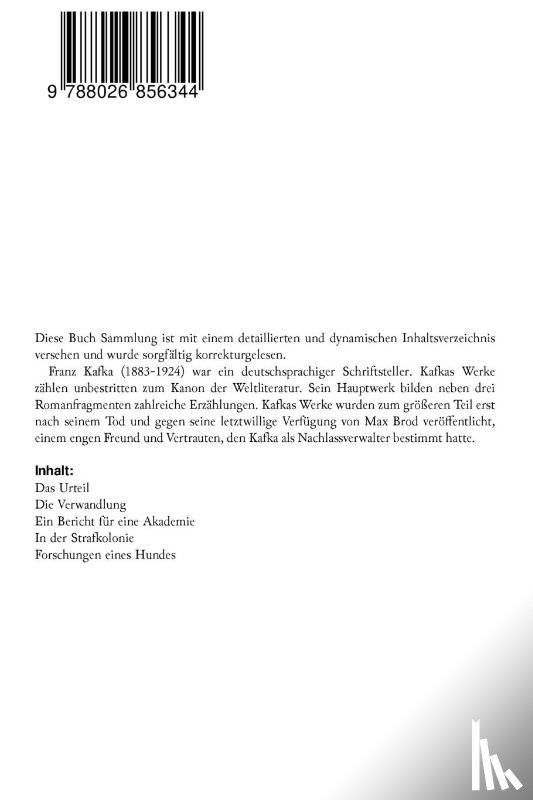 Kafka, Franz - Franz Kafka