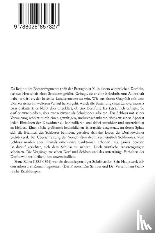 Kafka, Franz - Das Schloss