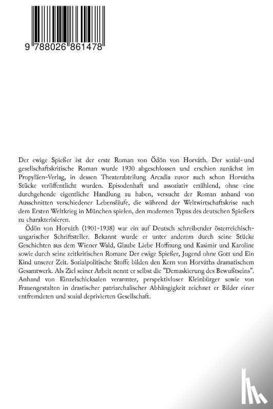 Von Horvath, Odon - Der ewige Spie er