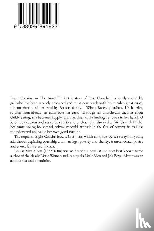 Alcott, Louisa May - Eight Cousins & Rose in Bloom - A Sequel (Children's Classic)