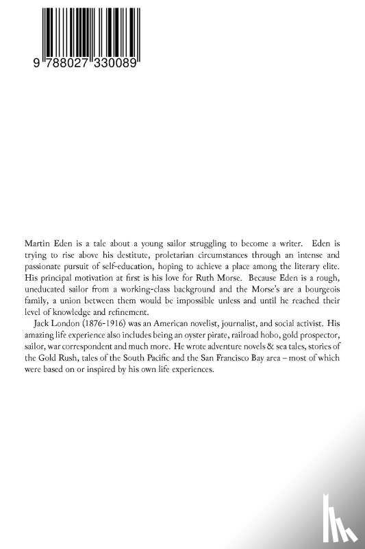 London, Jack - MARTIN EDEN (Modern Classics Series)