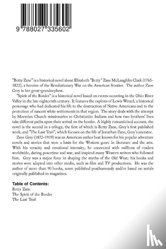 Grey, Zane - The Ohio River Trilogy