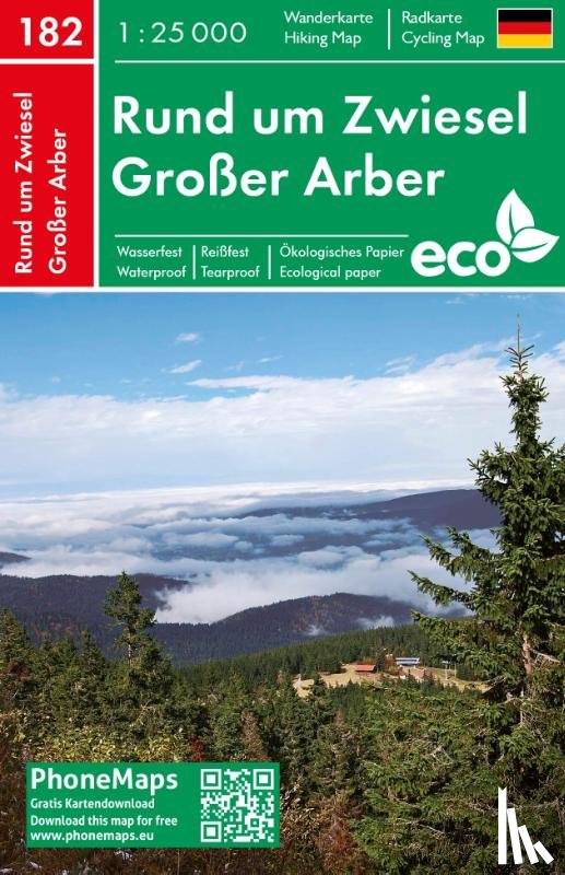 - Rund um Zwiesel, Großer Arber, Wander - Radkarte 1 : 25 000