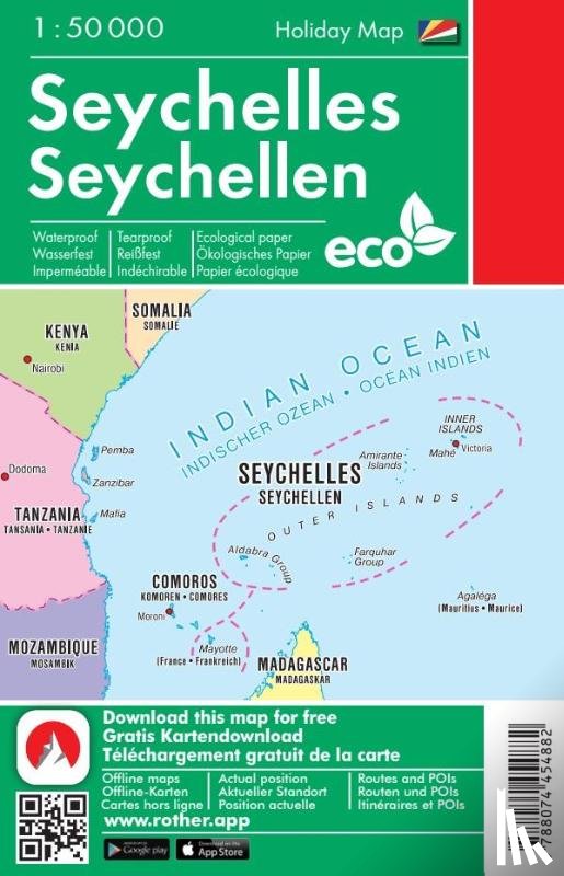  - Seychellen, Freizeitkarte 1 : 50 000