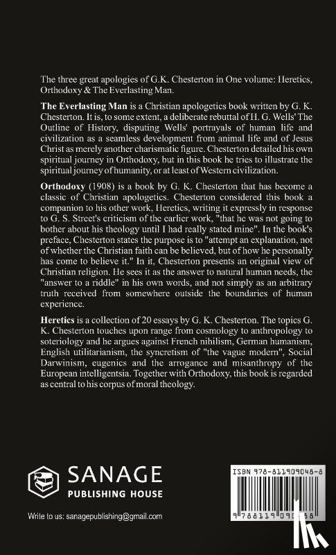 Chesterton, G. K. - The Three Apologies of G.K. Chesterton