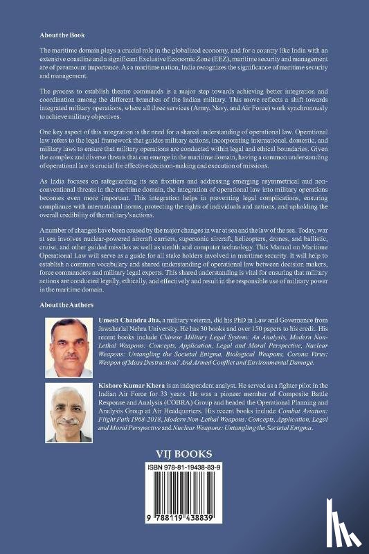 Jha, U C, Khera, Kishore Kumar - Maritime Operational Law