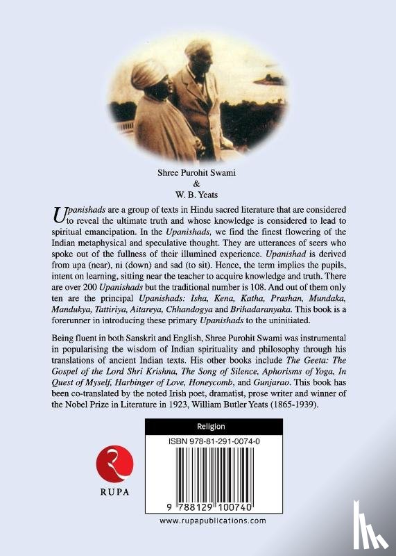 Swami, Shree Purohit, Yeats, W. B. - Ten Principal Upanishads