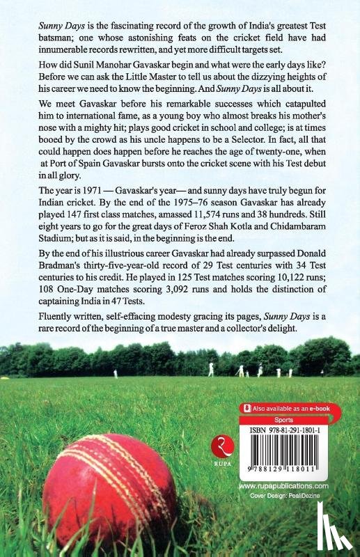 Jaisimha, M. L. - Sunny Days Sunil Gavaskar's Own Story