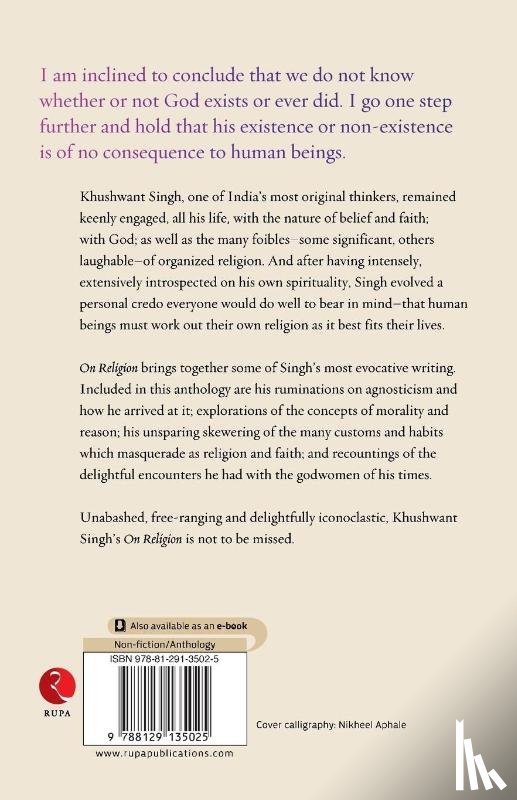 Singh, Khushwant - On Religion