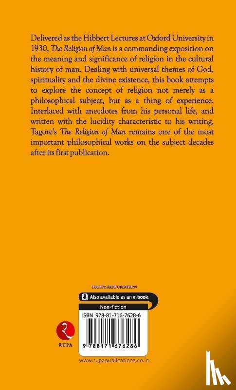 Tagore, Rabindranath - Religion of Man Rabindranath Tagore