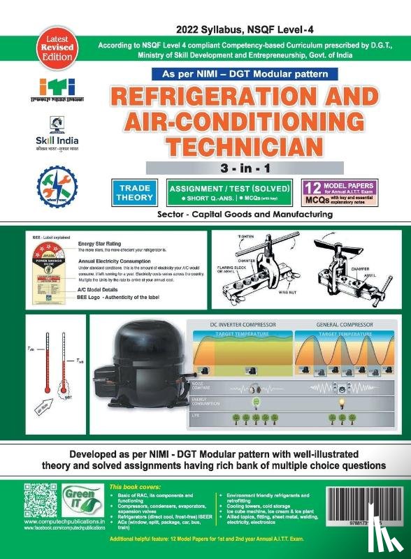 Sethi, G. S - REFRIGERATION & AC 3-IN-1 TH./ASST./MODEL PAPERS (NSQF -4 SYLL.) 1ST & 2ND YR.