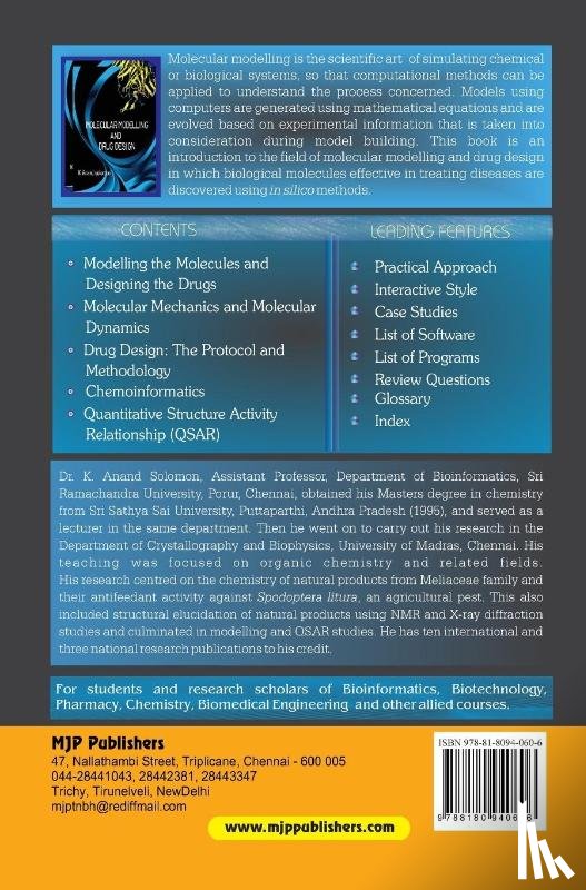 Solomon, K. Anand - Molecular Modelling and Drug Design
