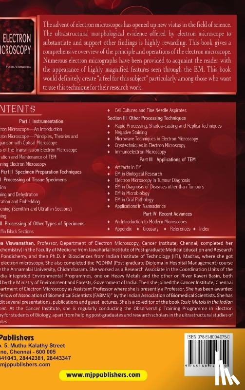 Viswanathan, Pushpa - Electron Microscopy