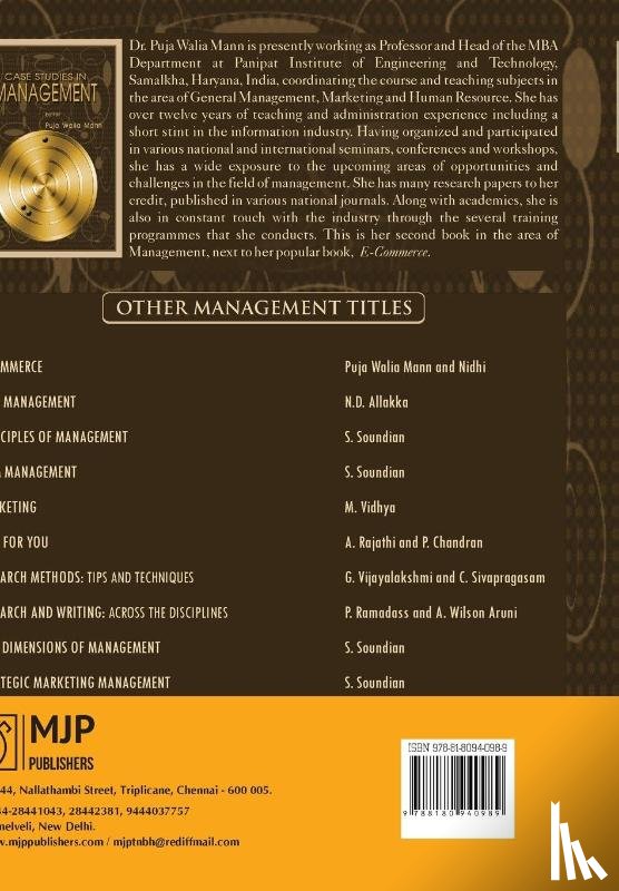 Puja Walia Ed Mann - Case Studies in Management1