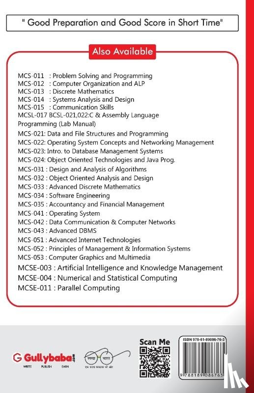 Sharma, Vimal Kumar, Saini, A. K. - MCS-033 Advanced Discrete Mathematics
