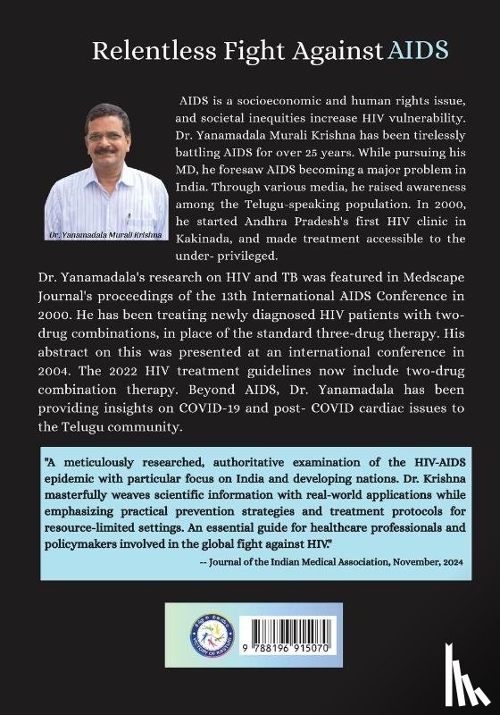 Yanamadala Murali Krishna - HIV-AIDS, In India and Developing Countries