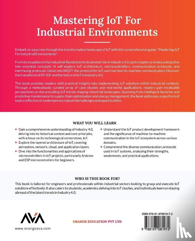 Sharma, Shrey - Mastering IoT For Industrial Environments