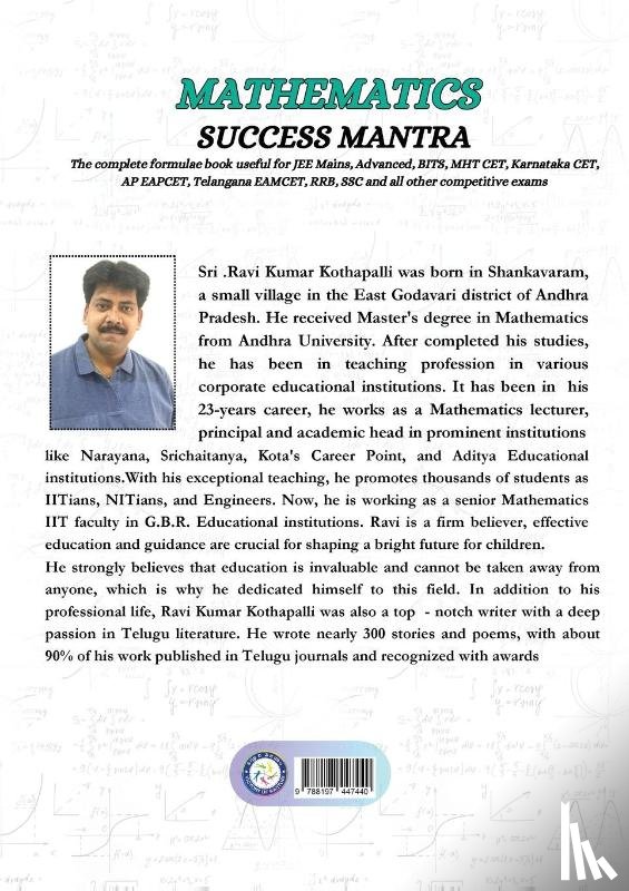 Ravi Kumar Kothapalli - MATHEMATICS SUCCESS MANTRA