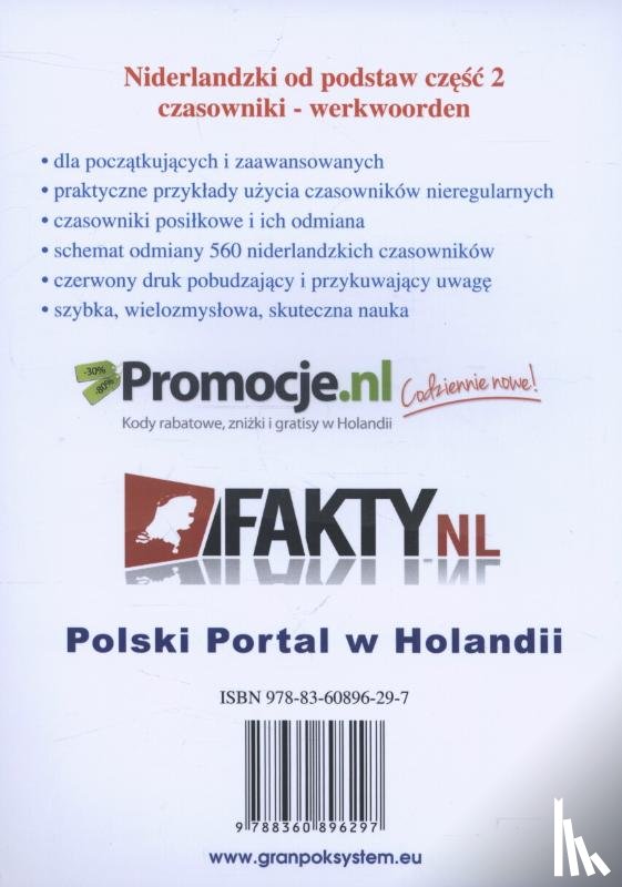 Jaskolska Schothuis, Teresa - Niderlandzki od podstaw - czasownki Nederlandse werkwoorden voor Poolstaligen