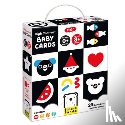 Banana Panda - High Contrast Baby Cards 0m+ 3m+ Flash Cards