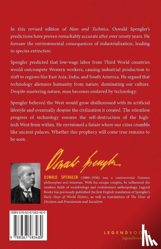 Spengler, Oswald - Man and Technics