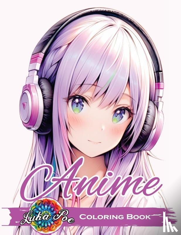 Poe, Luka - Anime Coloring Book for Adults