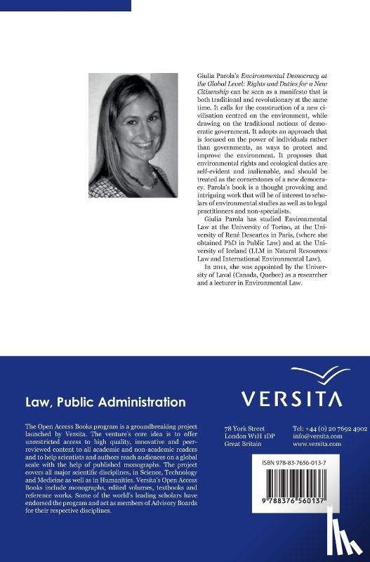 Parola, Giulia - Environmental Democracy at the Global Level: