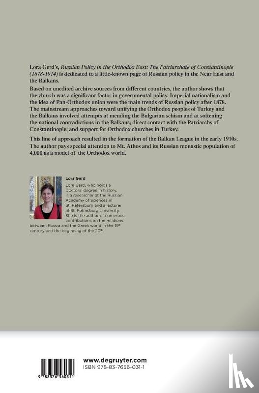 Gerd, Lora - Russian Policy in the Orthodox East