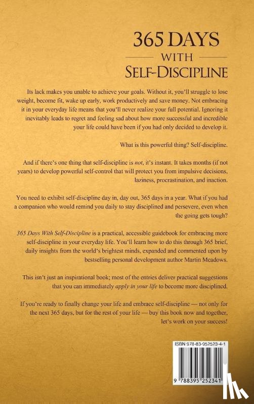Meadows, Martin - 365 Days With Self-Discipline
