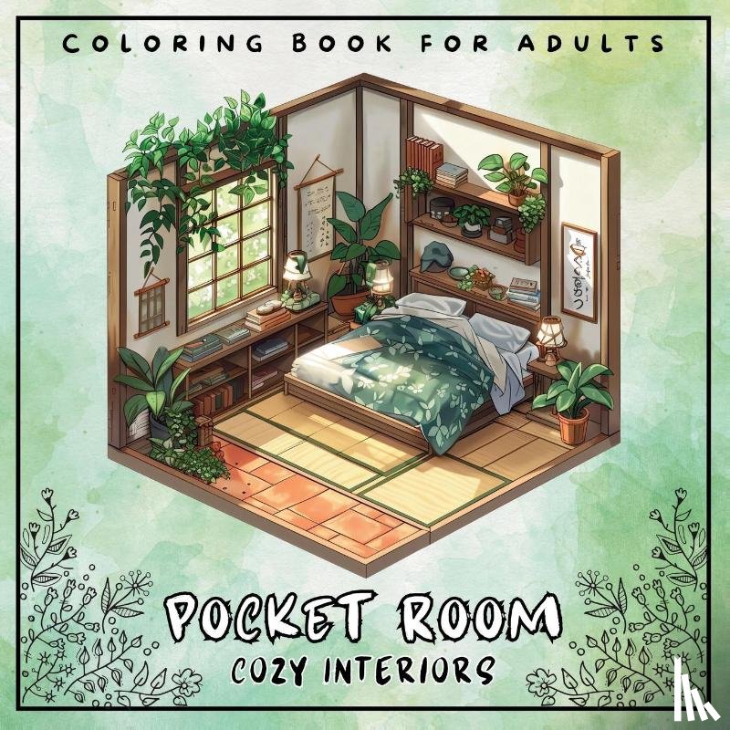 Palette, Artful - Pocket Room Cozy Interiors Coloring Book For Adults