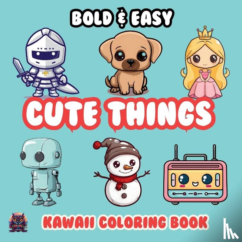 Palette, Artful - Cute Things Bold & Easy Kawaii Coloring Book