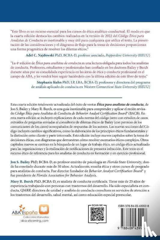 Bailey, Jon S., Burch, Mary R. - Ética para Analistas de Conducta, Cuarta Edición Revisada