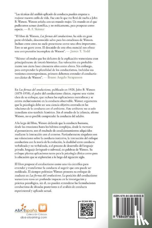 Watson, John B. - Las Formas del Conductismo