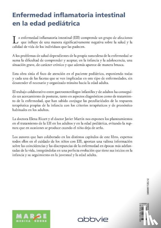 Ricart Gómez, Elena, Martín de Carpi, Javier - Enfermedad inflamatoria intestinal en la edad pediátrica