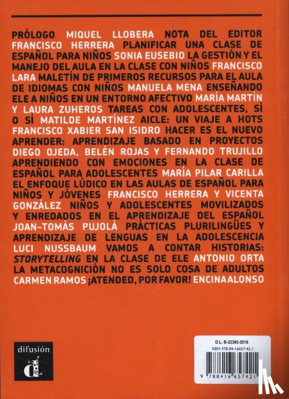  - Enseñar español a niños y adolescentes