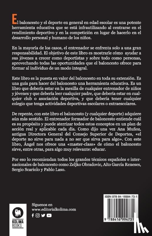 Gonzalez Jareno, Angel - Baloncesto para educar