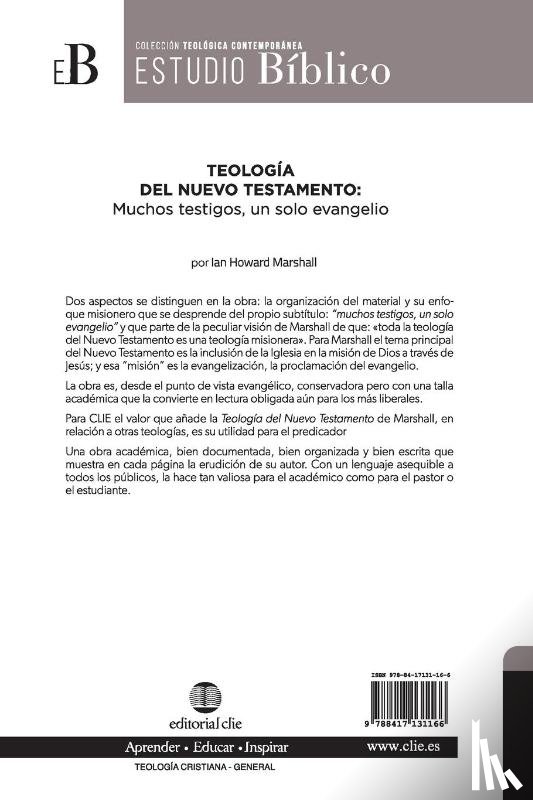 Marshall, I Howard - Teologia del Nuevo Testamento