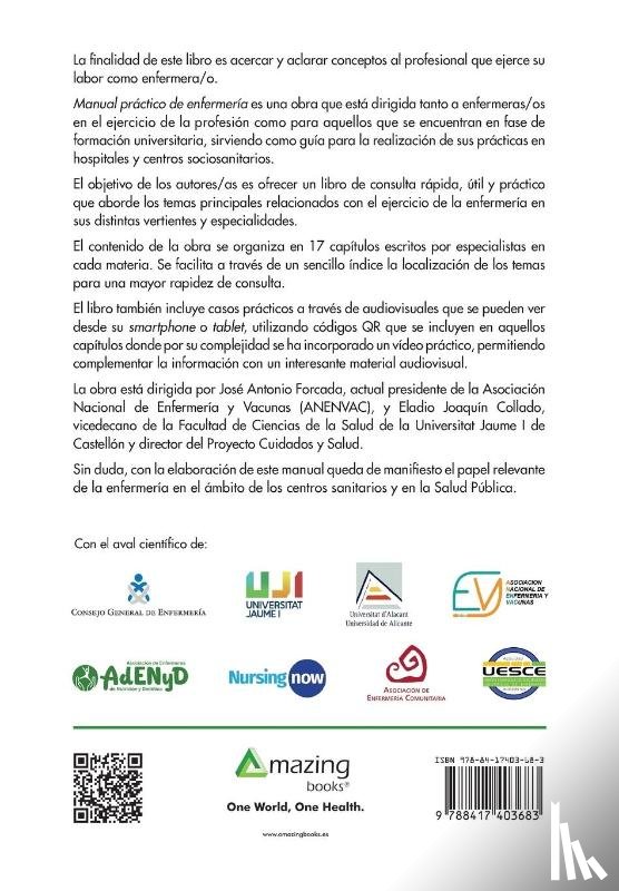 Forcada Segarra, Jose Antonio, Collado Boira, Eladio Joaquin - MANUAL PRACTICO DE ENFERMERIA Procesos, protocolos y procedimientos. Aspectos imprescindibles para el ejercicio de la profesion