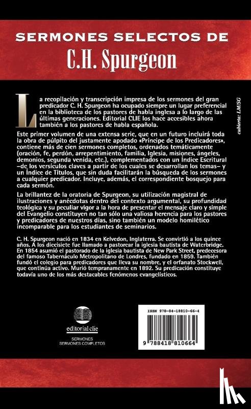 Spurgeon, Charles H - Sermones Selectos de C. H. Spurgeon Vol. 1