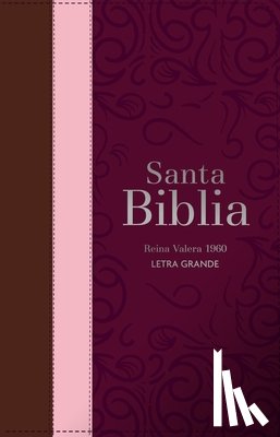Reina Valera 1960 - Biblia Rvr 1960 Letra Grande Tamaño Manual Tricolor Guinda Palo Rosa Marrón Con Cierre E Índice (Bible Rvr 1960 Large Print Handsize Leatherlike Trico