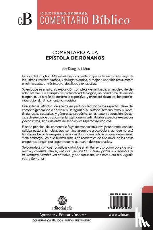 Moo, Douglas J - Comentario a la Epistola de Romanos