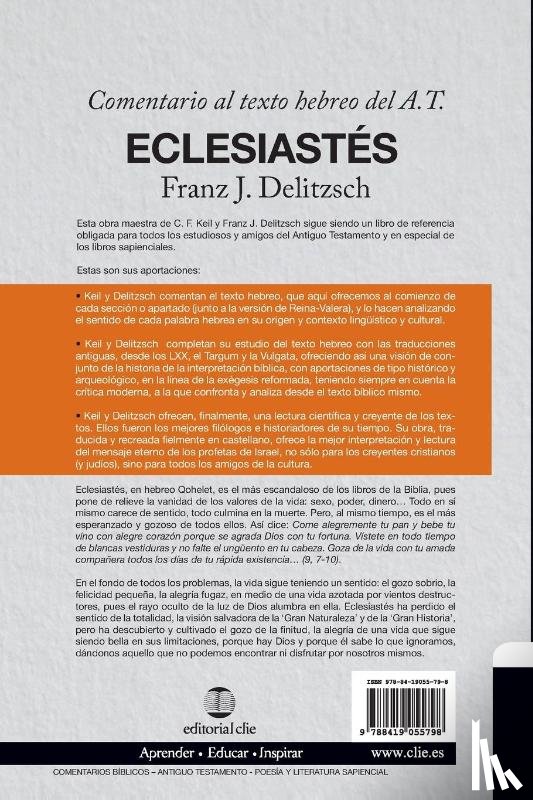 Delitzsch, Franz Julius, Keil, Carl Friedrich - Comentario Al Texto Hebreo del Antiguo Testamento - Eclesiastes